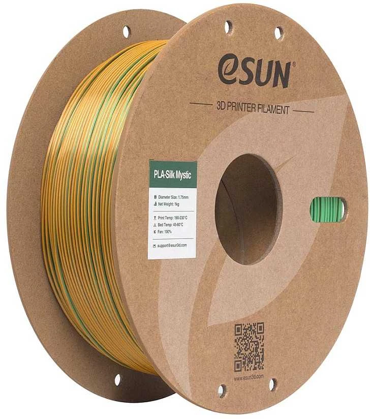 eSun ePLA-Silk Mystic - Triple Colors plastikas 1kg 1.75mm - Gold/Žalias/Juodas