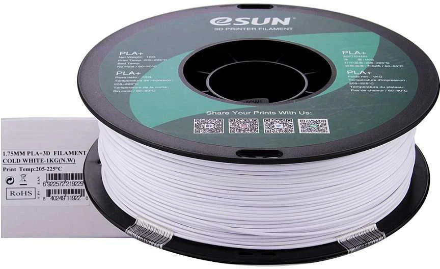 eSun PLA+ 1kg 1.75mm - Cold Baltas