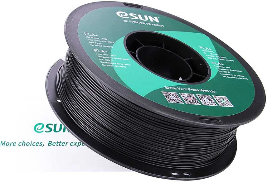 eSun PLA+ 1kg 1.75mm - Juodas