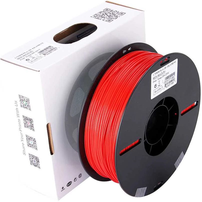 eSun PLA+ 1kg 1.75mm - Raudona