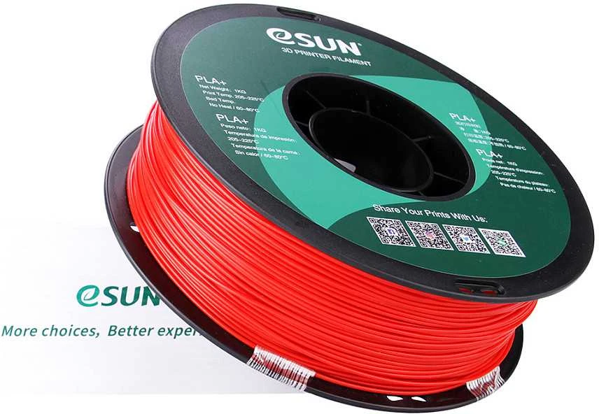 eSun PLA+ 1kg 1.75mm - Raudona