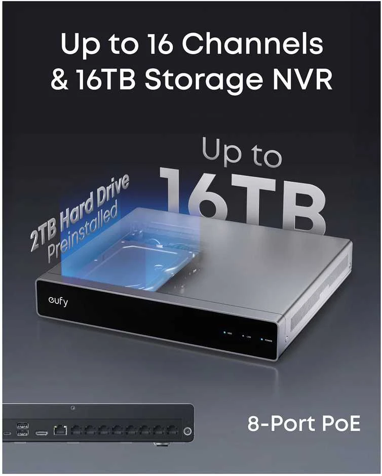Eufy Security „Eufy PoE NVR S4 Max“