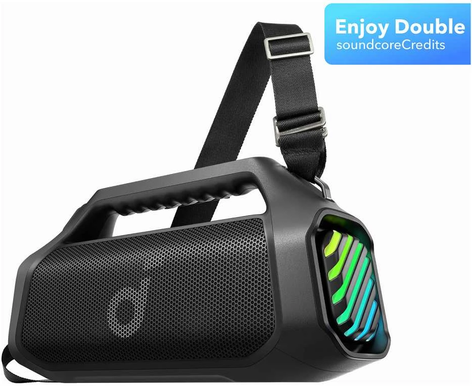 Anker Soundcore Boom 2 Pro tragbarer Bluetooth kolonėlė, Juodas, Kabellos, 140W, A3134A11