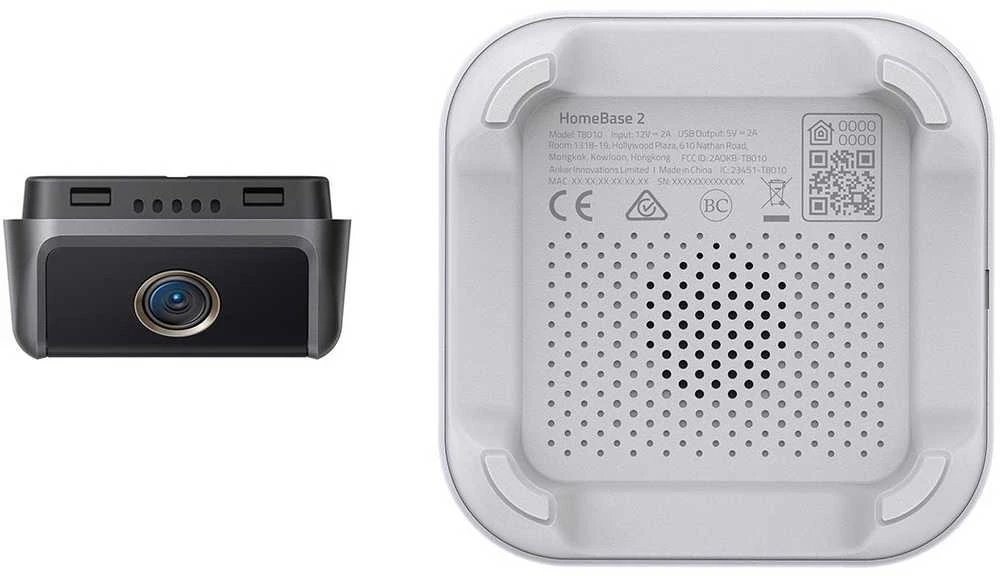 Anker Eufy Video Doorbell 2K su HomeBase, maitinama baterija