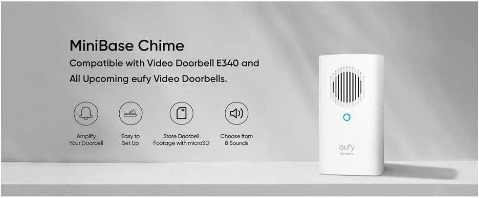 Anker Eufy Doorbell E340 su skambučiu