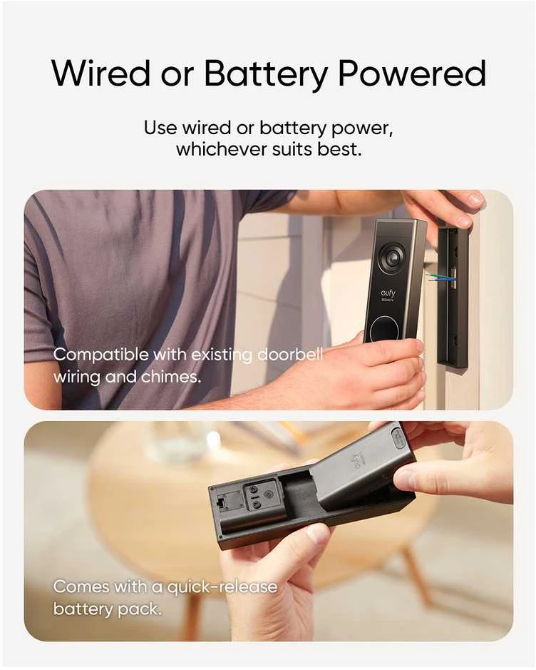 Anker Eufy Doorbell E340 su skambučiu