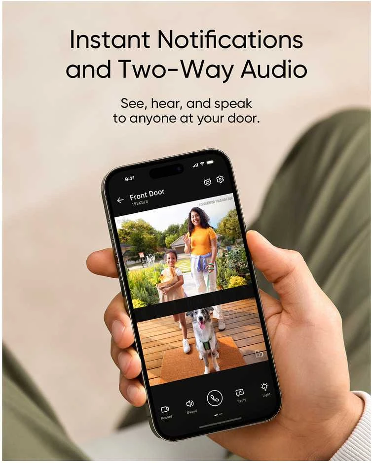 Anker Eufy Doorbell E340 su skambučiu
