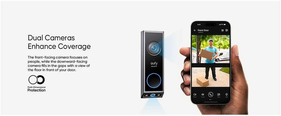 Anker Eufy Doorbell E340 su skambučiu