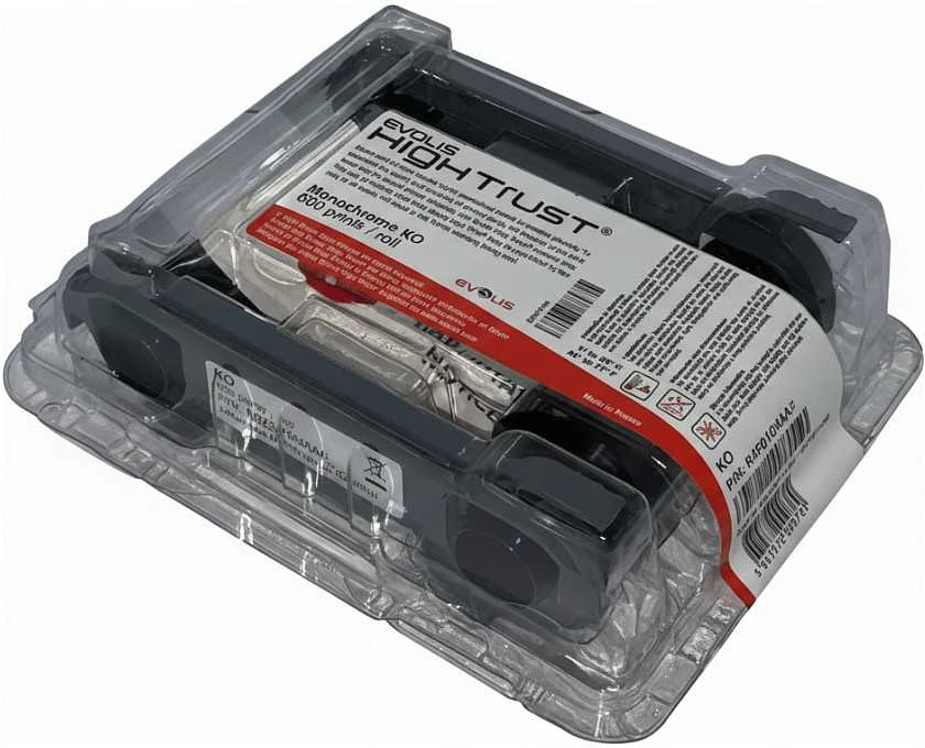 Zebra Evolis colour ribbon (monochrome, KO), juodas