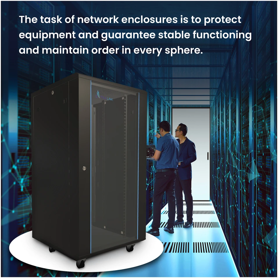 EXTRALINK 27U 600X800 stovima spintelė juodas