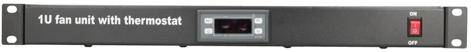 Extralink | Ventiliatoriaus skydelis | 19", 2 ventiliatoriai, su termostatu