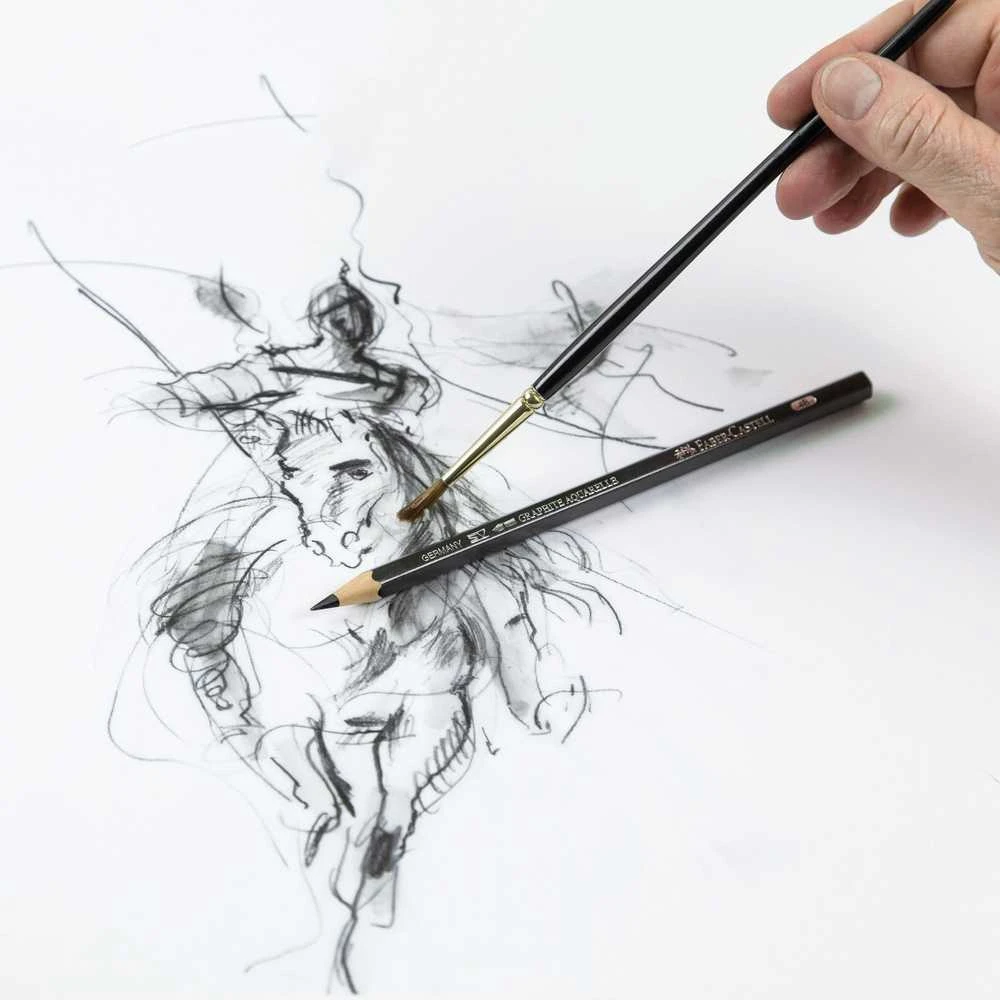 Akvareliniai pieštukai Faber-Castell Aquarelle, 5vnt + teptukas