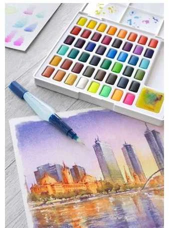 Akvareliniai dažai Faber-Castell Creative Studio, 48 spalvų