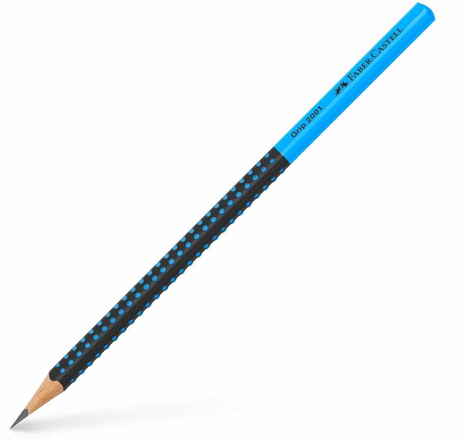 Faber-Castell FABER-CASTELL Bleistift Grip 2001 Two Tone sw/blau 12er