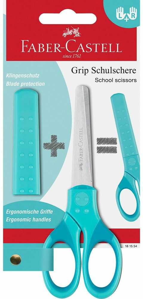 Faber-Castell FABER-CASTELL Schulschere Grip türkis