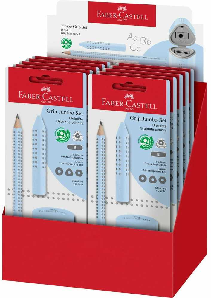 Faber-Castell FABER-CASTELL Set Jumbo Grip sky mėlynas BK