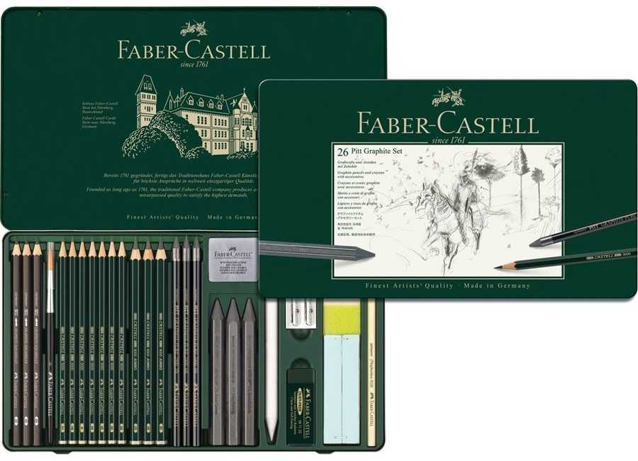 Faber-Castell FABER-CASTELL Set Pitt Graphite groß Metalletui
