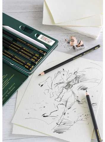 Pieštukų rinkinys Faber-Castell Pitt Graphite Matt, 11 dalių