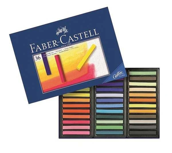 Pastelinės kreidelės Faber-Castell Goldfaber, 36 spalvos