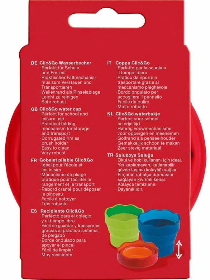 Indelis vandeniui Faber-Castell Clic&Go, turkio spalvos