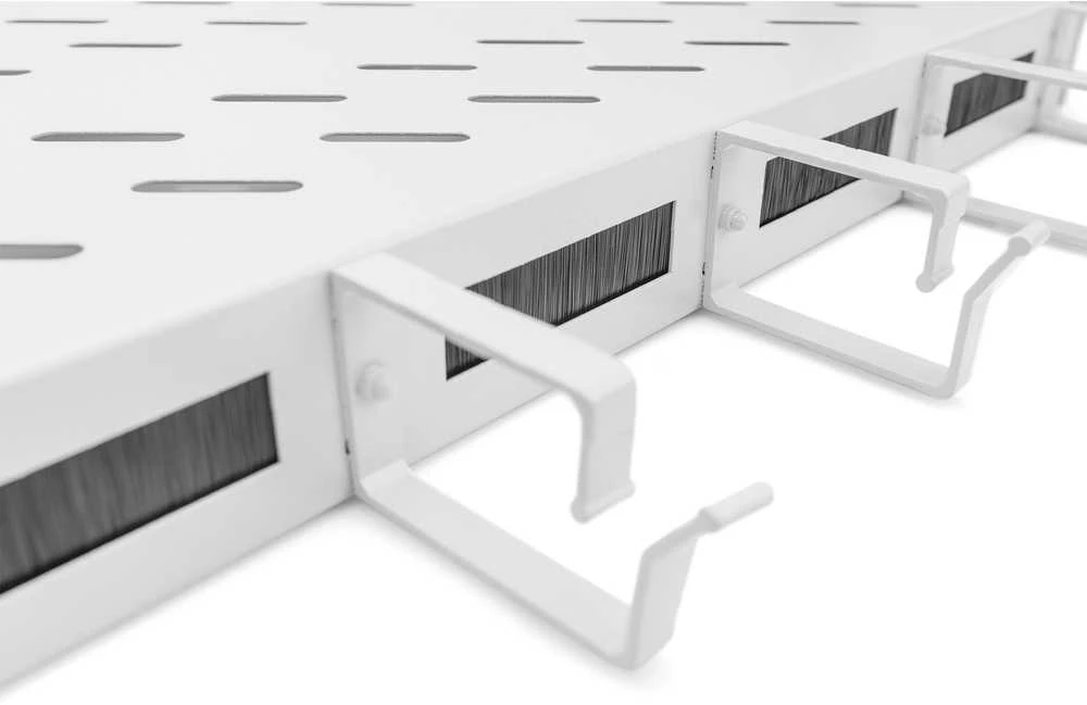 „Digitus Rack“ komplektacija „Digitus“ lentyna su kabelio kreiptuvu 1HE pilka
