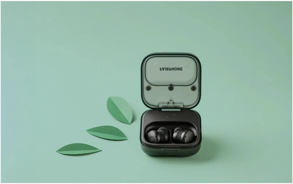 Ausinės Fairphone Fairbuds true belaidės Earbuds V2 bluetooth belaidės juodas