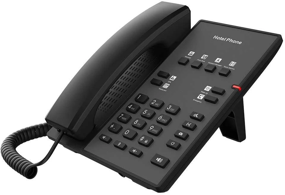 Fanvil H1-2 telefon VoIP Juodas 2 linii
