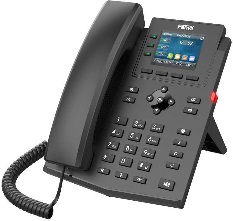 Telefonas Fanvil Fanvil X303W telefon VoIP Juodas 4 linii LCD Wi-Fi