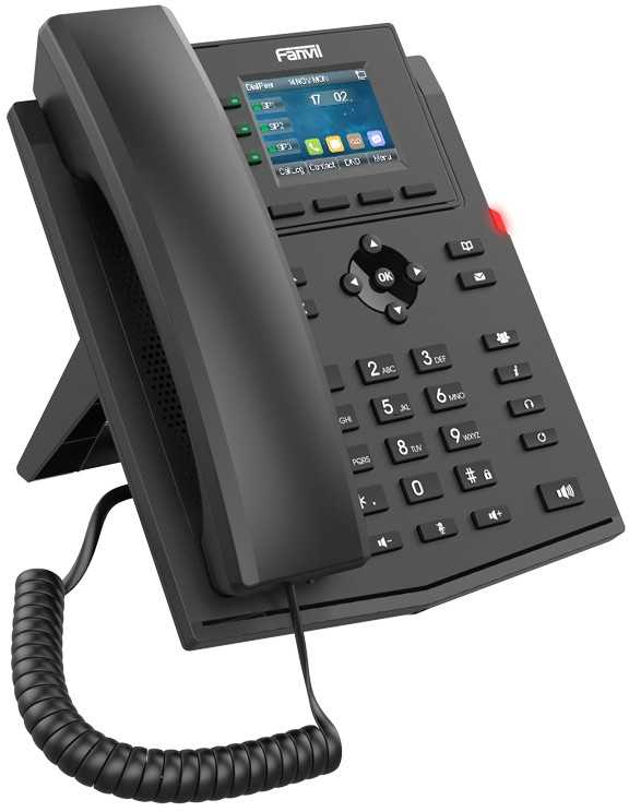 Telefonas Fanvil Fanvil X303W telefon VoIP Juodas 4 linii LCD Wi-Fi