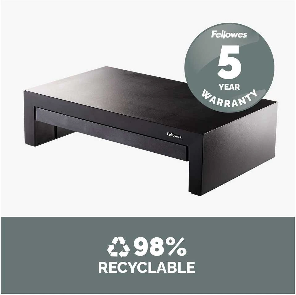 Laikiklis Fellowes | Designer Suites Monitorius Riser | Height adjustment | Juodas
