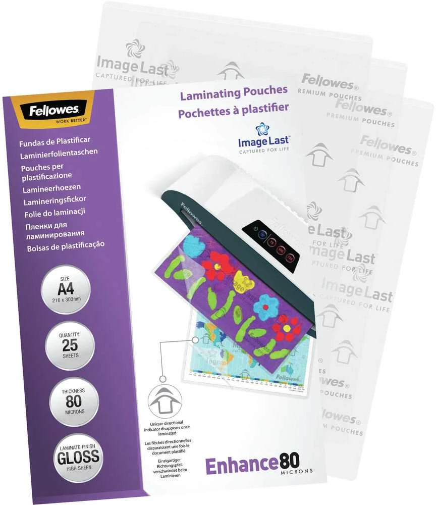 Laminavimo maišelis FELLOWES IL, 80 mikronų, A4, 25 vnt.