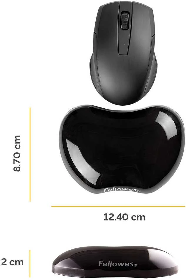Fellowes Crystal juodas gelio pagalvėlė