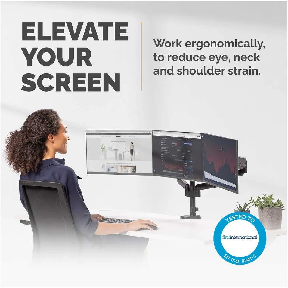 Laikiklis FELLOWES Platinum Series Triple Monitorius Riser