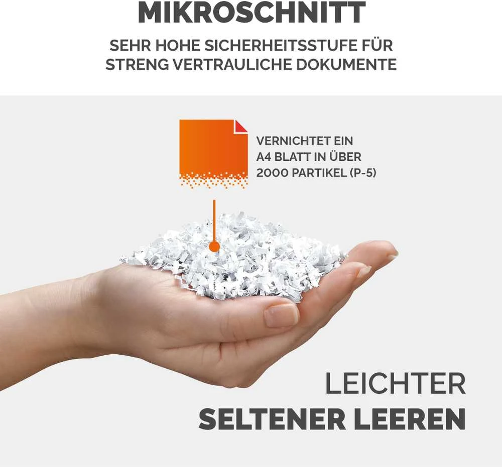 Fellowes MicroShred LX211 Popieriaus smulkinimas, Kreditinių kortelių smulkinimas, Tradicinis