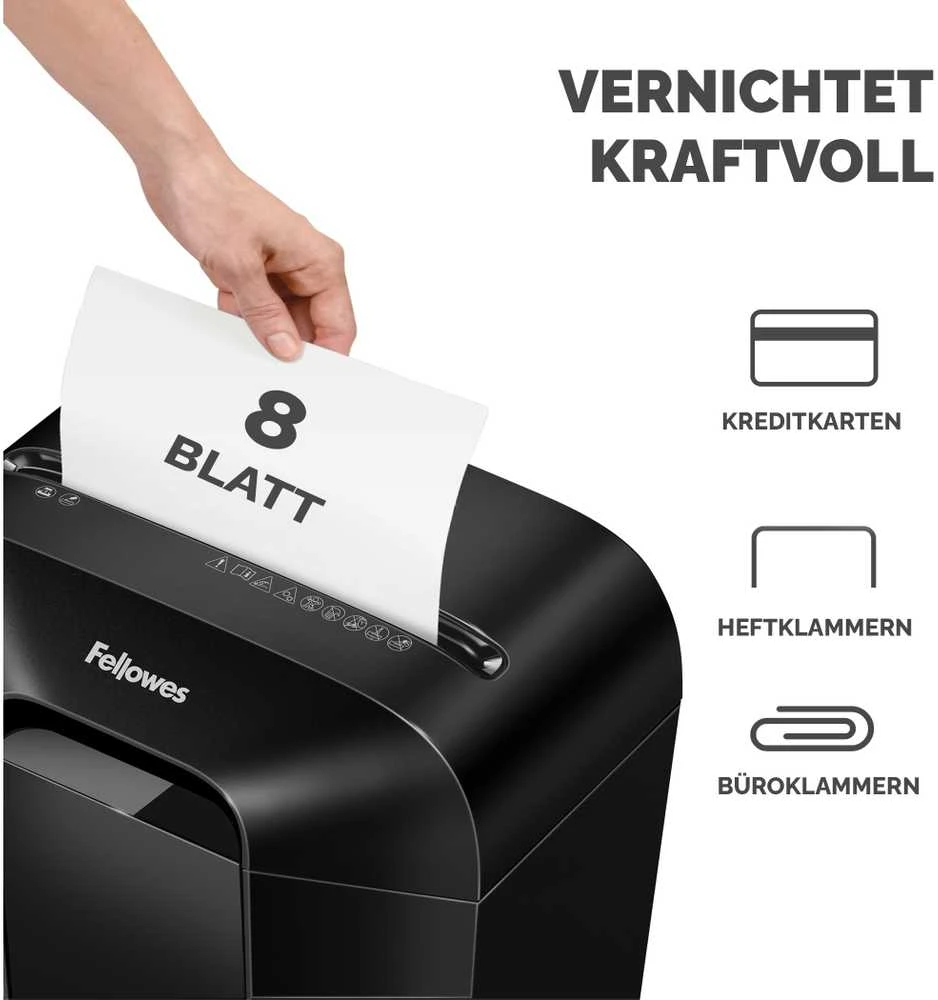 Fellowes Powershred popieriaus naikiklis LX45 juodas