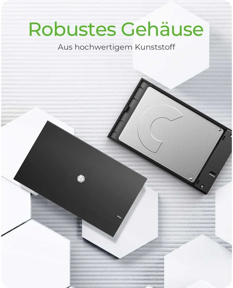 RaidSonic ICY BOX IB-200T-C3 Išorinis 2,5" HDD/SSD dėklas SATA USB 3.2 Gen 1