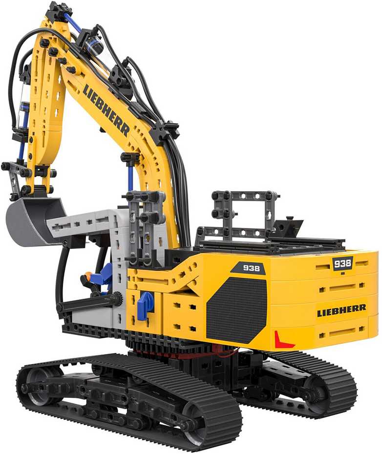 Fischer Technik Fischertechnik Liebherr R 938 surinkimo rinkinys 576450, 10 metų ir vyresni, 689 dalys, pneumatinis kompresorius