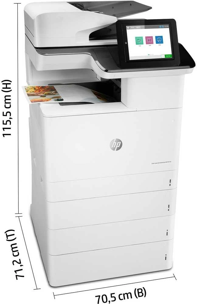 Hewlett Packard (HP) HP Color LaserJet Enterprise M776dn AIO All-in-One Spausdintuvas - A3 spalvotas lazerinis, spausdinimas / kopijavimas / dvipusis nuskaitymas / skaitmeninis siuntimas, automatinis dokumentų tiektuvas, automatinis dvipusis spausdinimas, LAN, 46 psl./min., 40000 puslapių per mėnesį (pakeičia M775dn)