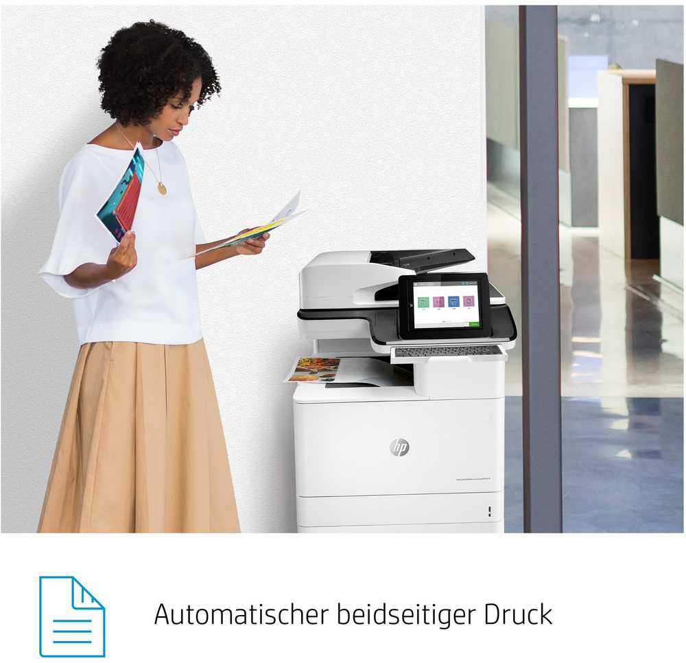 Hewlett Packard (HP) HP Color LaserJet Enterprise Flow MFP M776z AIO All-in-One Spausdintuvas - A3 Color lazerinis, Spausdinti/Kopijuoti/Dual-Side Scan/Faksas, Automatinis dokumentų tiektuvas, Auto-Duplex, LAN, WiFi, 46ppm, 200000 puslapių per mėnesį (pakeičia M775z)