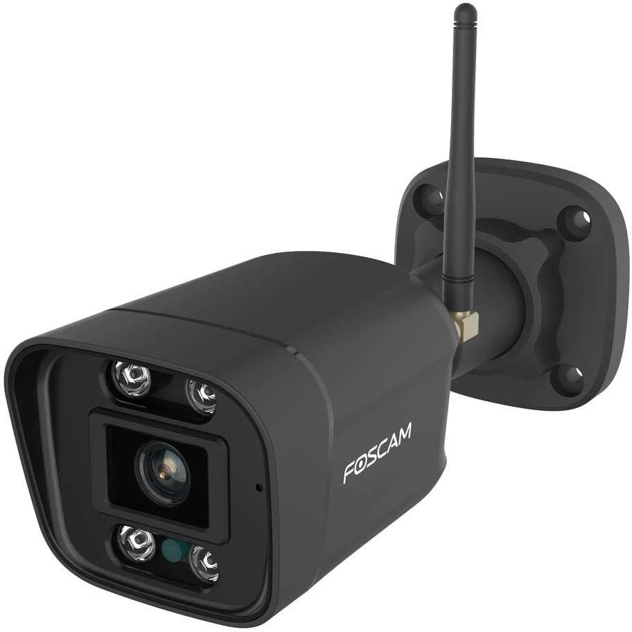Foscam V5P WLAN Überwachungskamera Juodas 5MP (3072x1728), Dual-Band WLAN, Integrierter Scheinwerfer und Sirene