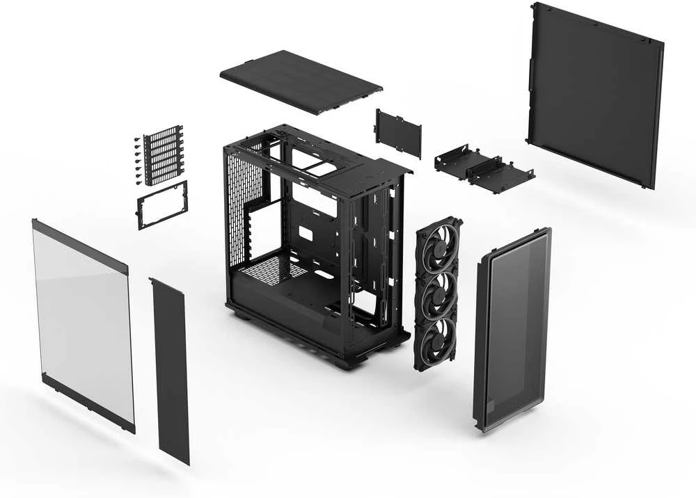 Fractal Design Case | Epoch | ATX | Juodas TG RGB Light Tint