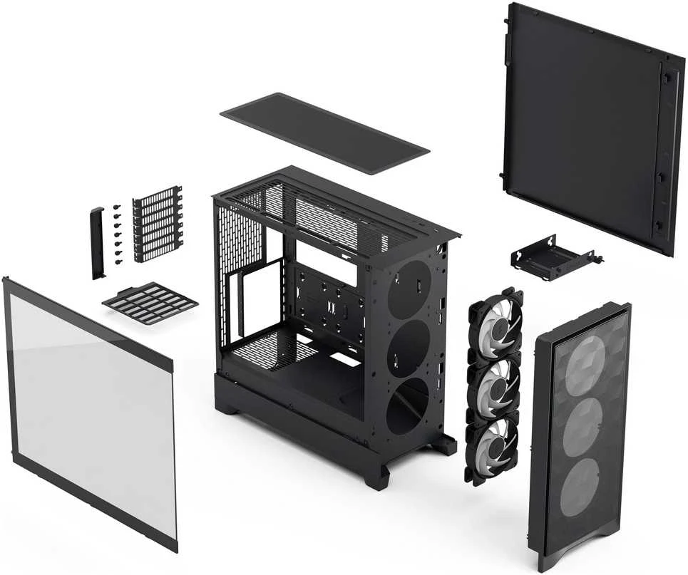 „Fractal Design“ korpusas | „Pop 2 Air“ | Juodas TG RGB | ATX