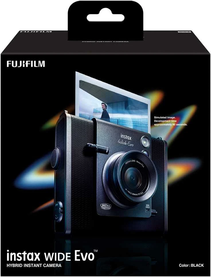Fujifilm Momentinis fotoaparatas instax WIDE EVO Juodas, INSTAX WIDE EVO Juodas EX D
