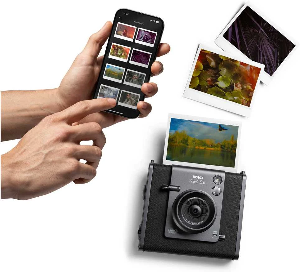 Fujifilm Momentinis fotoaparatas instax WIDE EVO Juodas, INSTAX WIDE EVO Juodas EX D