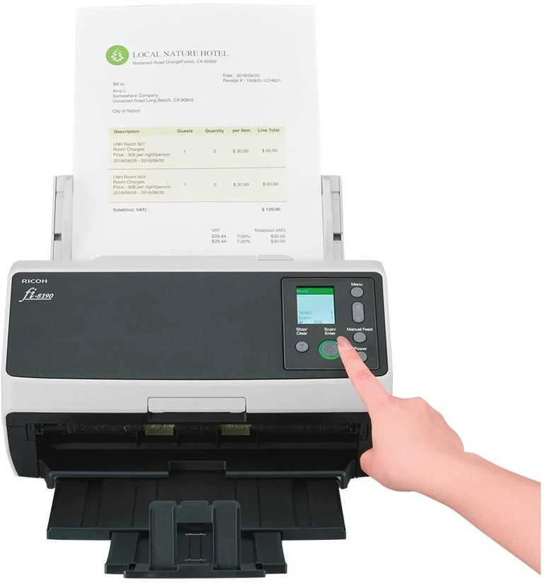 Skeneris Fujitsu FI-8190 - A4 DOCUMENT SCANNER