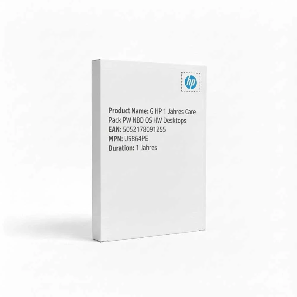 „Hewlett Packard“ (HP) „HP eCarePack“ 1 metų verslo stacionarus kompiuteris su garantija kitą darbo dieną vietoje