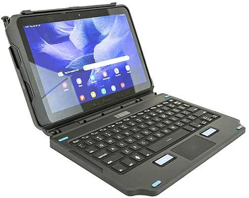 Klaviatūra Gamber Johnson BACK LIT 2-IN-1 KBD GALAXY TAB - ACTIVE PRO/ACTIVE4 DE