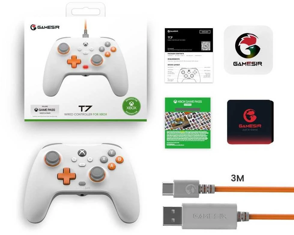 „GameSir T7“ laidinis valdiklis (balta)