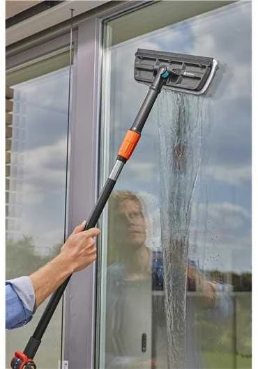 Gardena "Cleansystem" langų valytuvas su mikropluošto šluoste