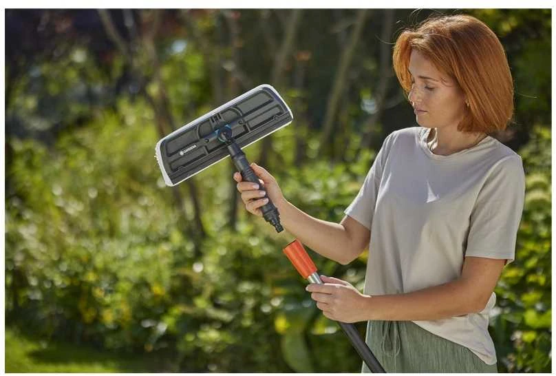 Gardena "Cleansystem" langų valytuvas su mikropluošto šluoste